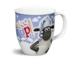 Nici 41478 Tasse Shaun Das Schaf Mit Schlafmütze Wake Up Porzellan 9,5x10cm