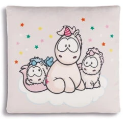 Nici 43260 Kissen Einhorn-Babies Mit Theodor Quadratisch 30x30cm Plüsch