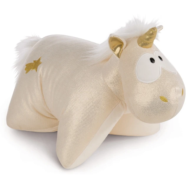 Nici 43727 Kuscheltier-Kissen 2in1 Einhorn Shooting Star Plüsch Theodor 40x30cm