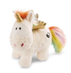 Nici 48411 Weißes Einhorn Rainbow Yin & Yang 32cm Stehend Plüsch Kuscheltier