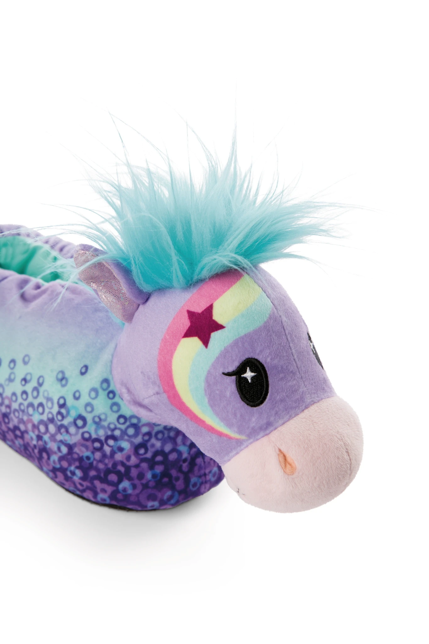 Nici 47851 Hausschuhe Pony Stars Pferd Starjumper Figürlich Gr. 34-37 (M) GREEN – Bild 2