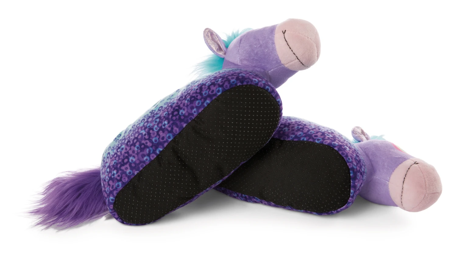 Nici 47851 Hausschuhe Pony Stars Pferd Starjumper Figürlich Gr. 34-37 (M) GREEN – Bild 3