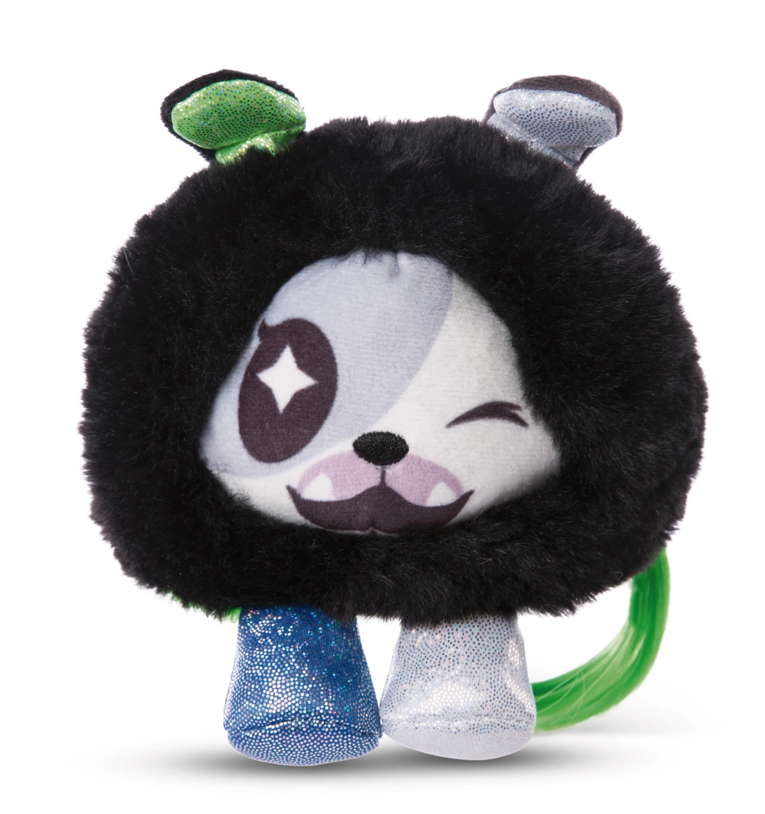 Nici 47907 Pixidoos Pets 2-in-1 Wendeplüsch Hund Bonbi 12cm Grün-schwarz Plüsch – Bild 3