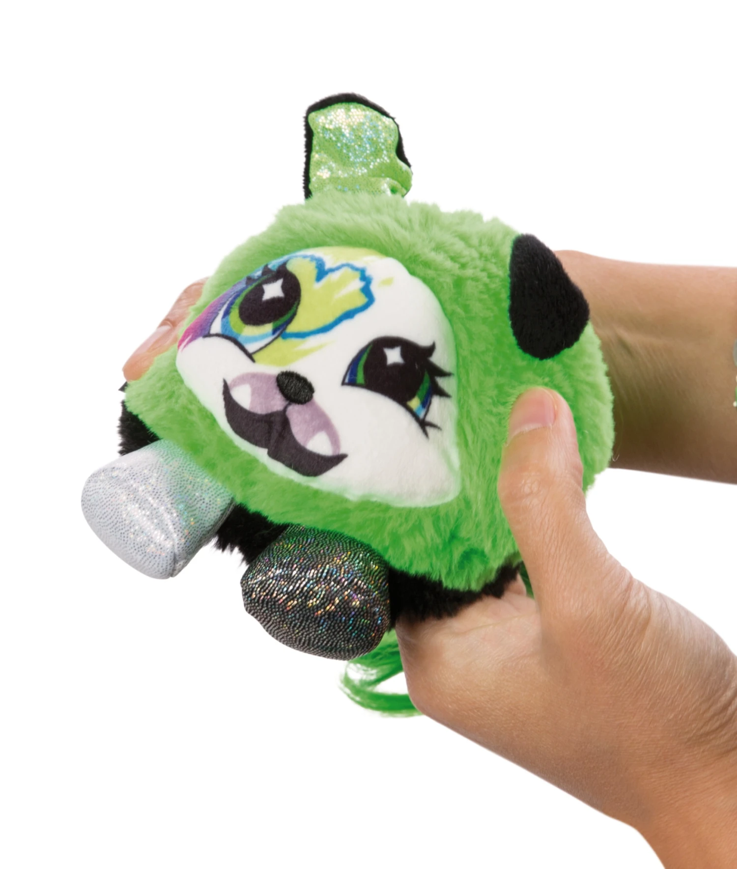 Nici 47907 Pixidoos Pets 2-in-1 Wendeplüsch Hund Bonbi 12cm Grün-schwarz Plüsch – Bild 4