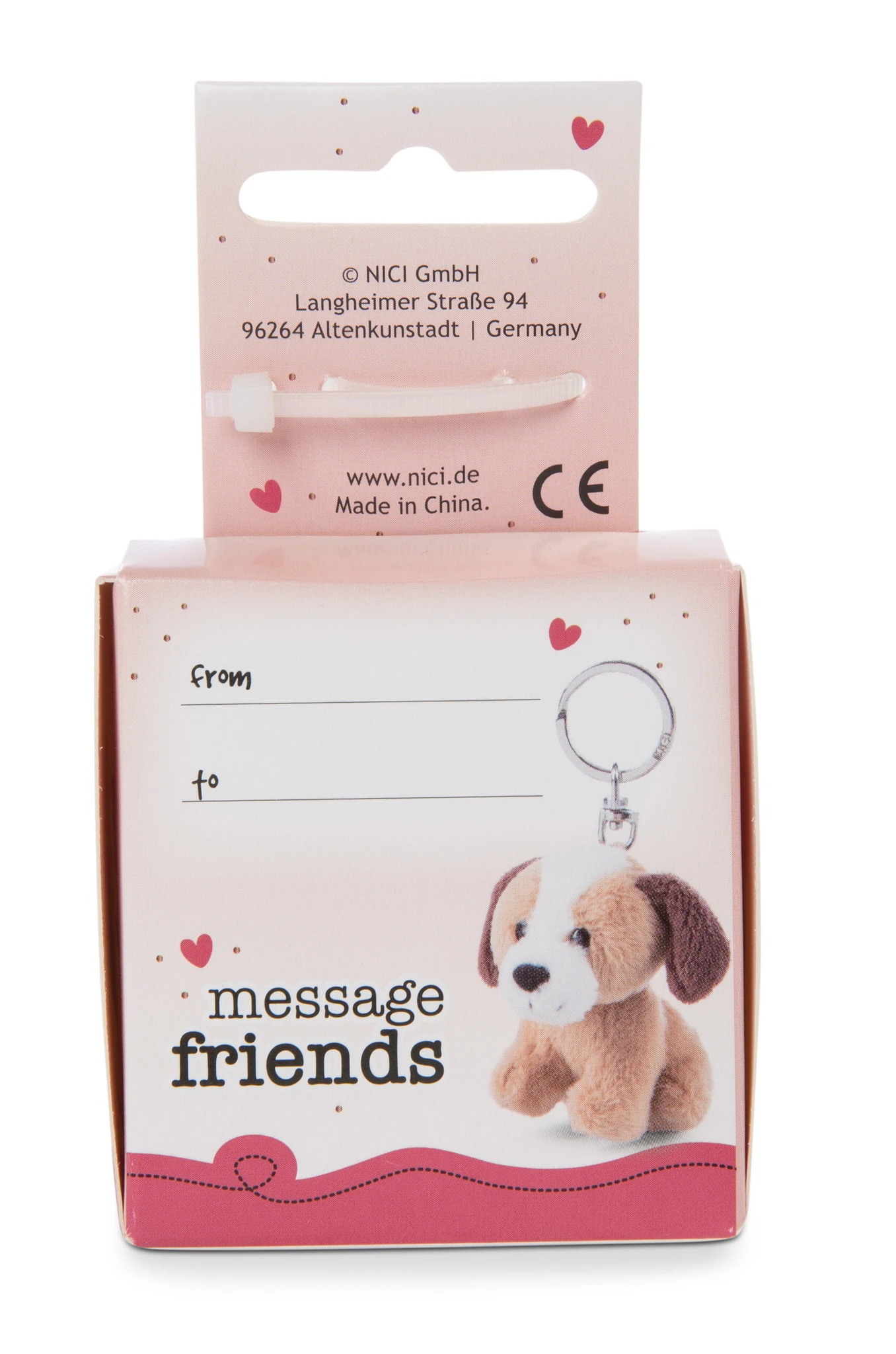 Nici 48130 Schlüsselanhänger Message Friends 6cm - Hund "Forever Friends" – Bild 2