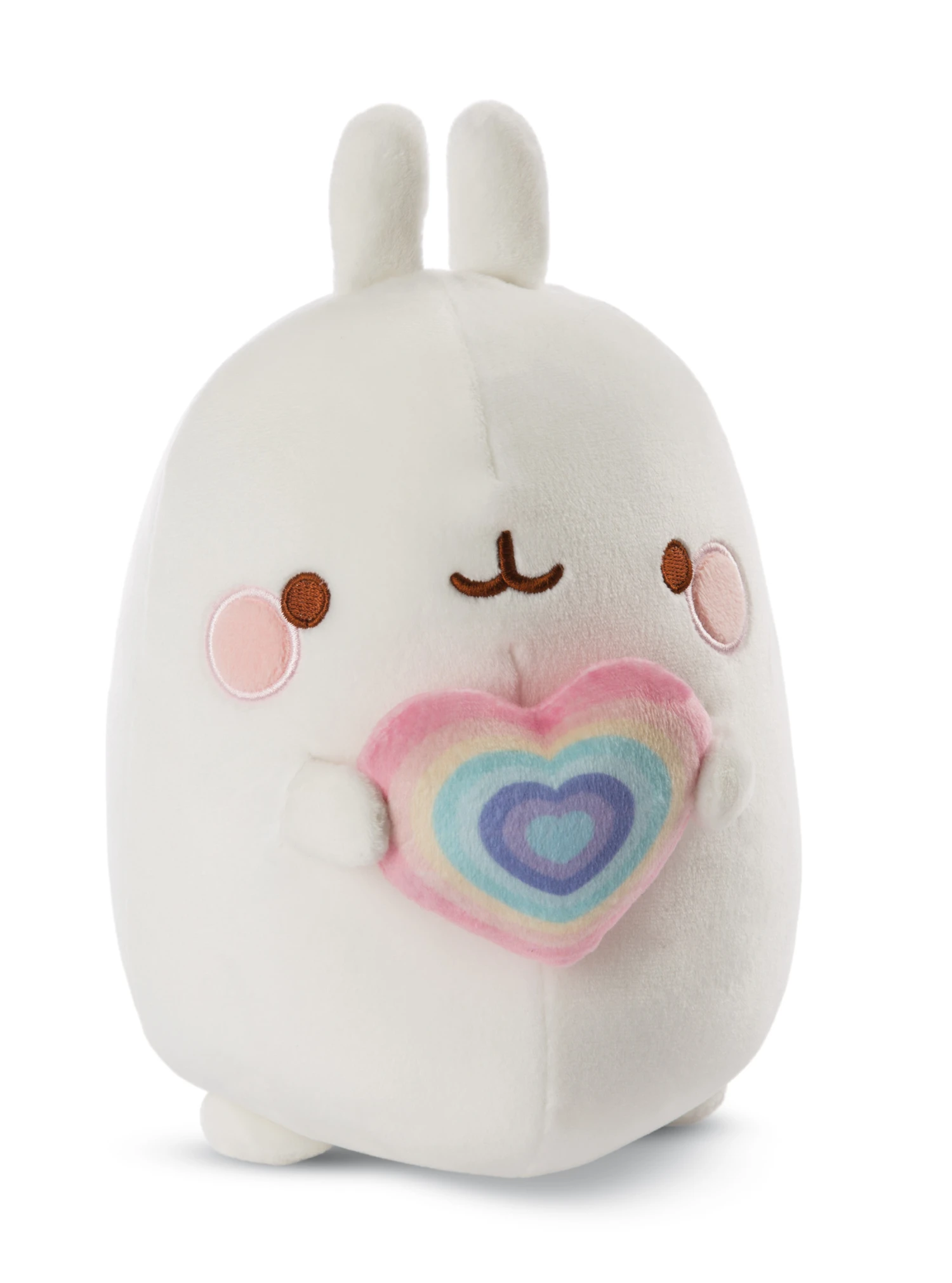 Nici 48225 Molang Mit Regenbogenherz 24cm Stretch-Plüsch Im Karton Kawaii – Bild 2