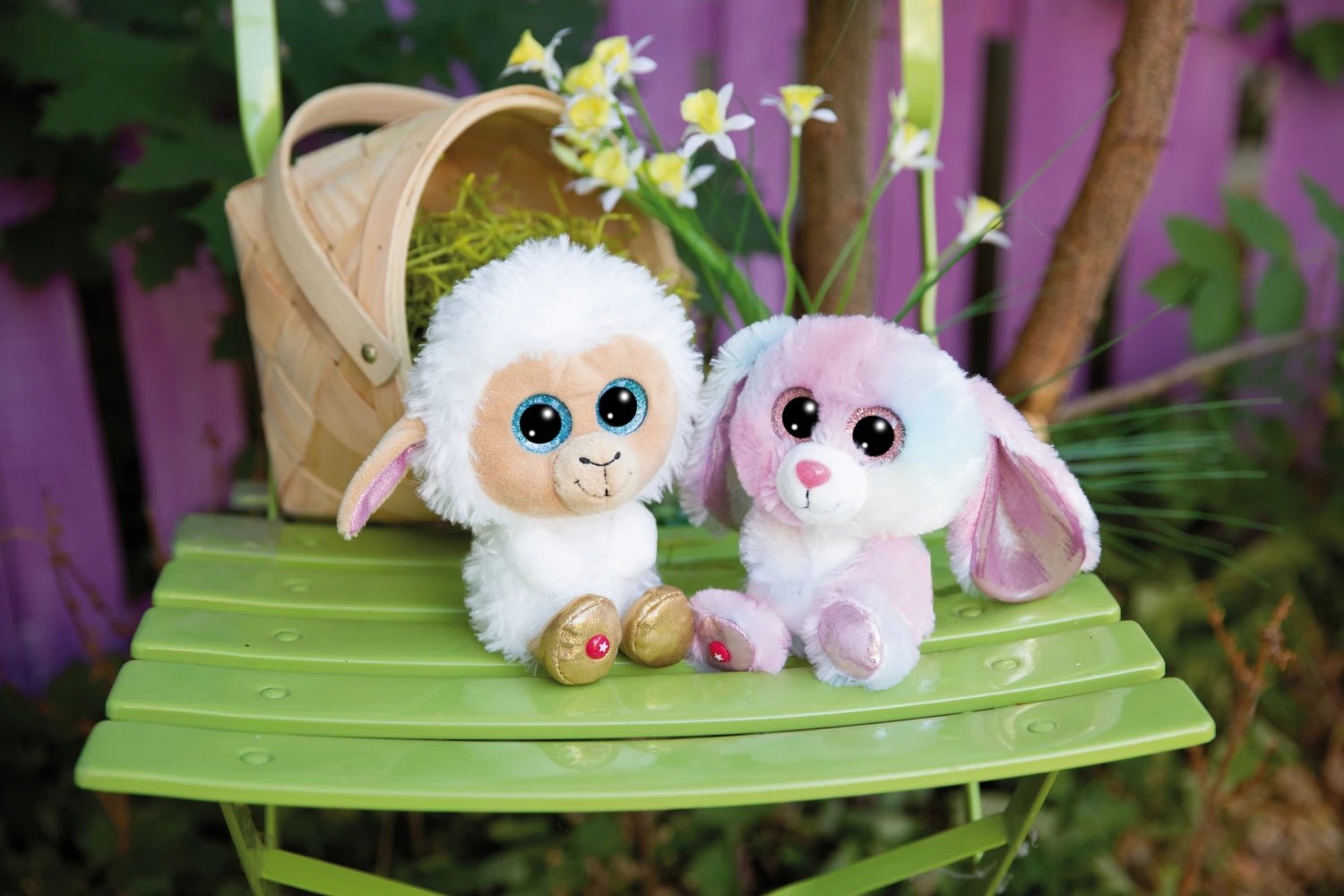 Nici 48681 Glubschis Spring Schaf Wollon 15cm Plüsch Kuscheltier GREEN – Bild 6