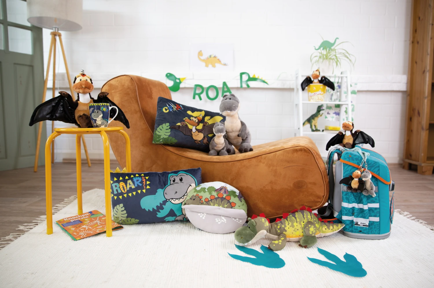 Nici 48804 Dino Baby Junge Grün Im Ei 13cm Mit Loop Plüsch Dinosaurier GREEN – Bild 4