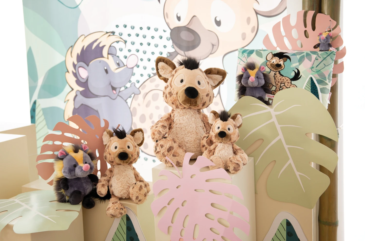 Nici 48865 Hyäne Helgi 25cm Plüsch Kuscheltier Schlenker GREEN Wild Friends – Bild 4