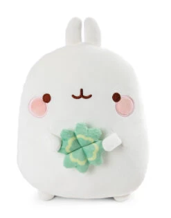 Nici 48879 Kissen MOLANG Hase Figürlich Mit Kleeblatt Ca 30x23cm Plüsch Kawaii