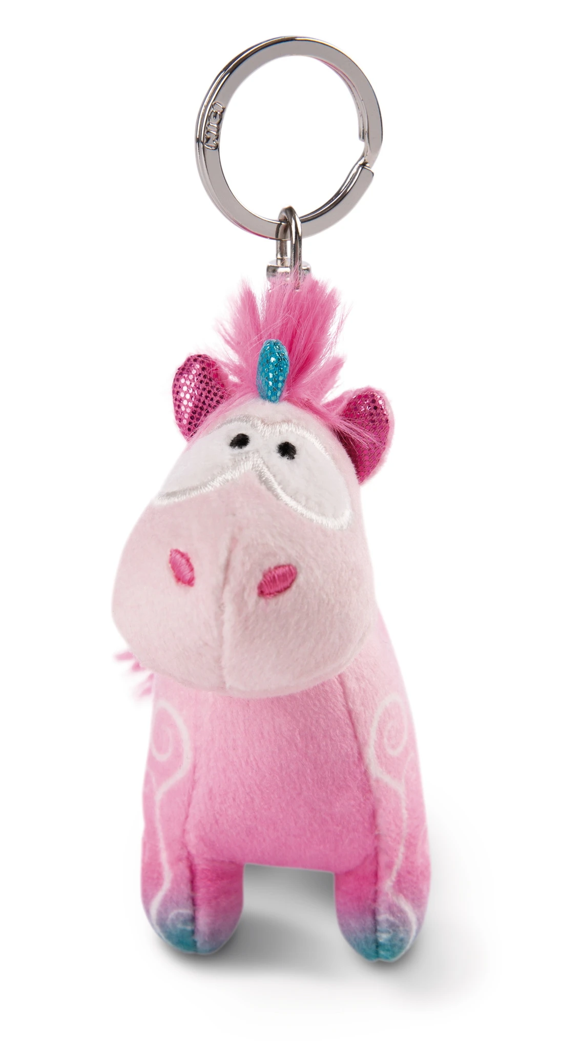 Nici 49100 Schlüsselanhänger Einhorn Midnight Floral 10cm Plüsch Theodor Friends – Bild 2